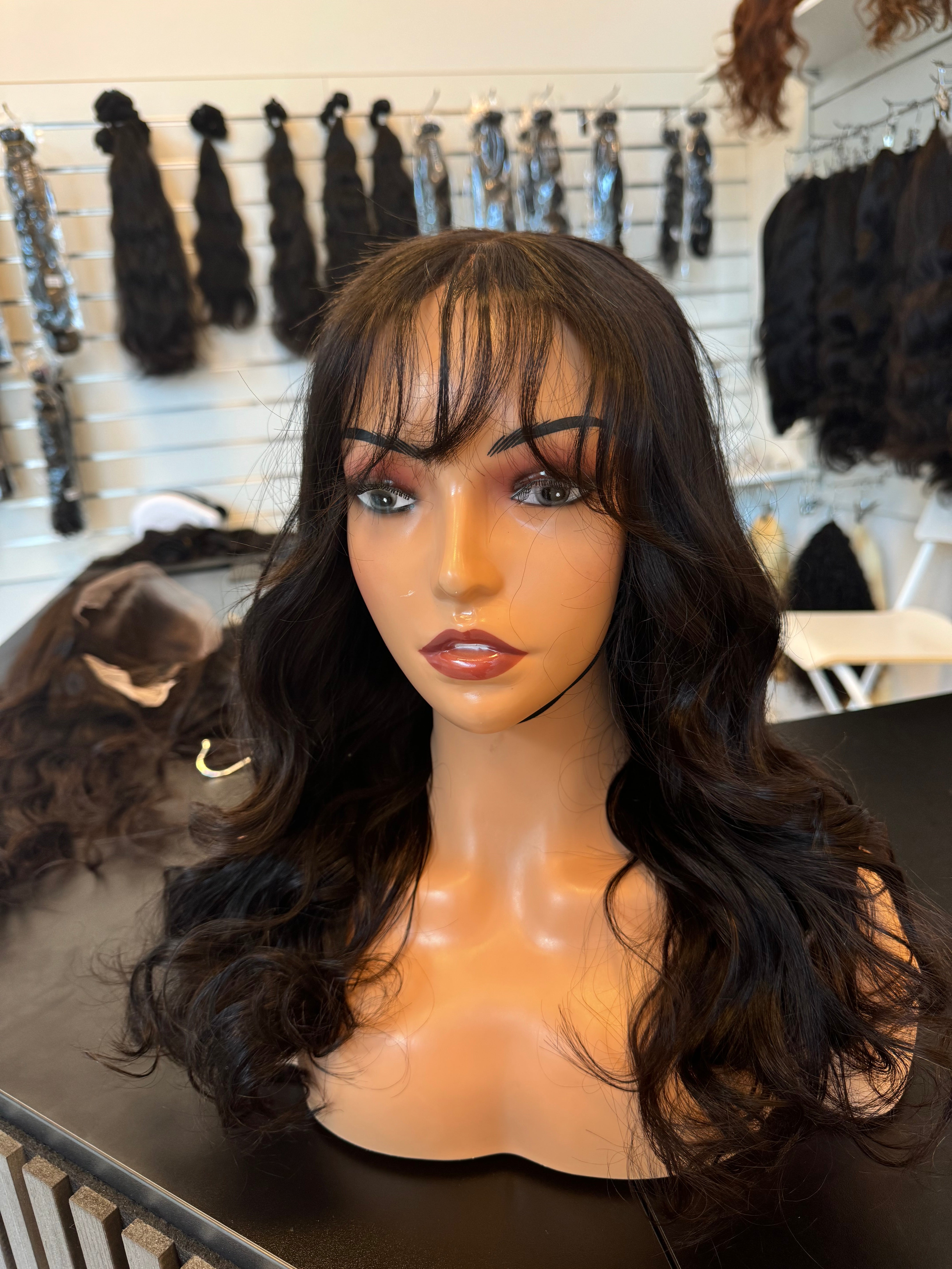 ATI Fringe body wave HUMAN HAIR WIG