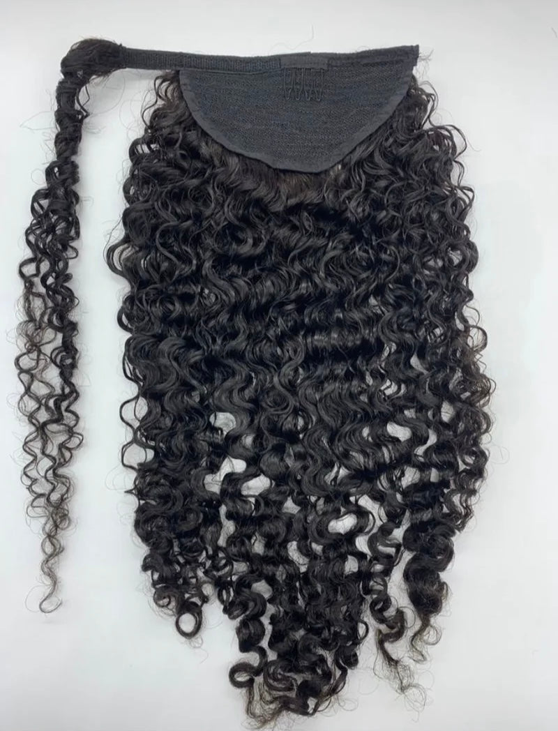 Curly ponytail human hair
