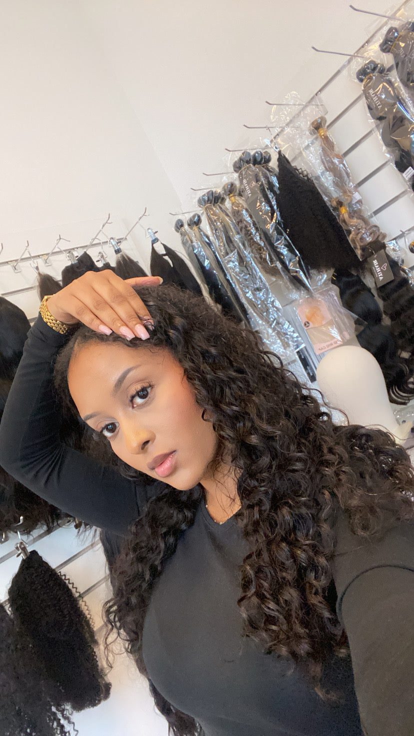 Bella curly u part wig