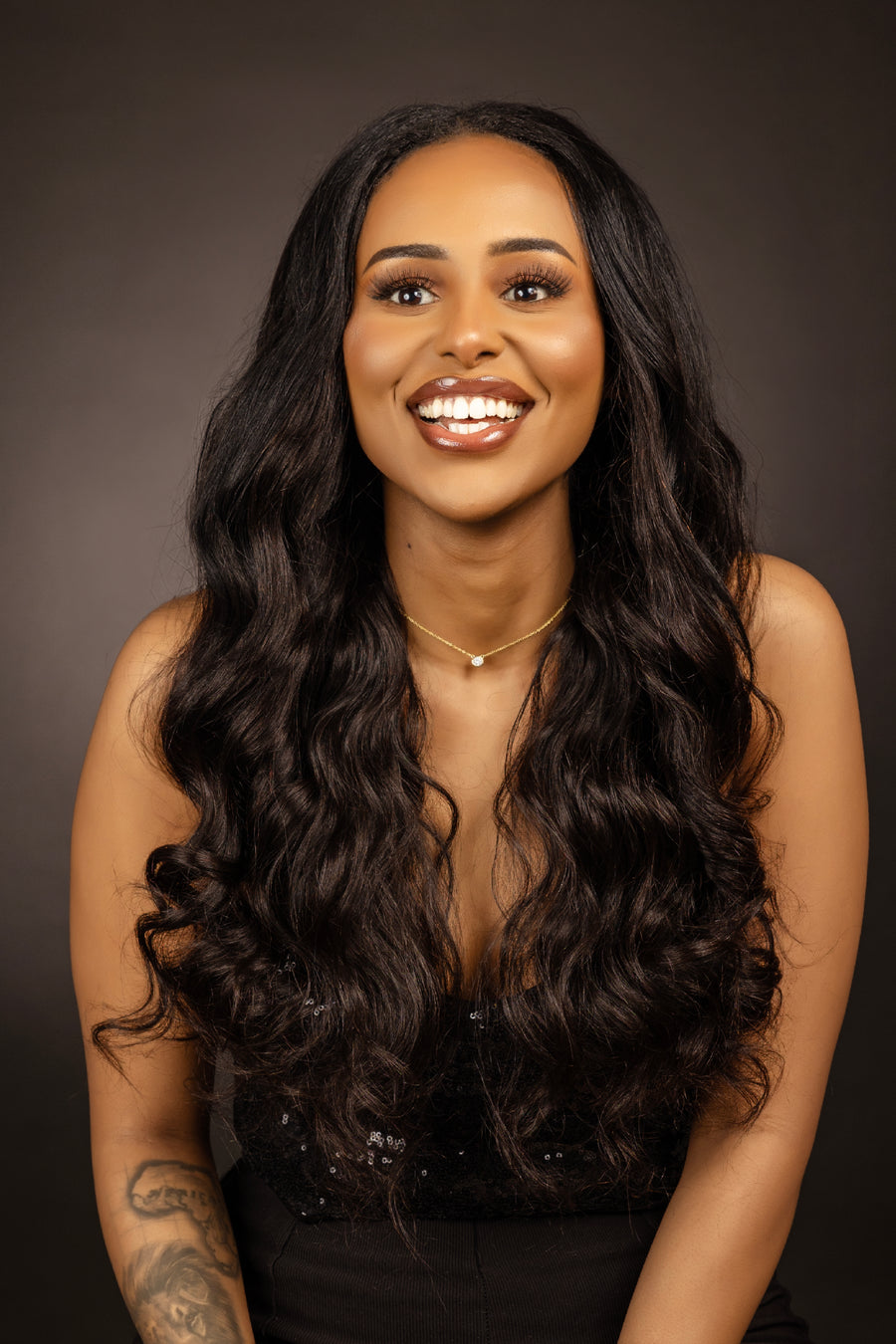 U-part wig Human hair