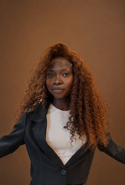 Bella glue less curly Mocha