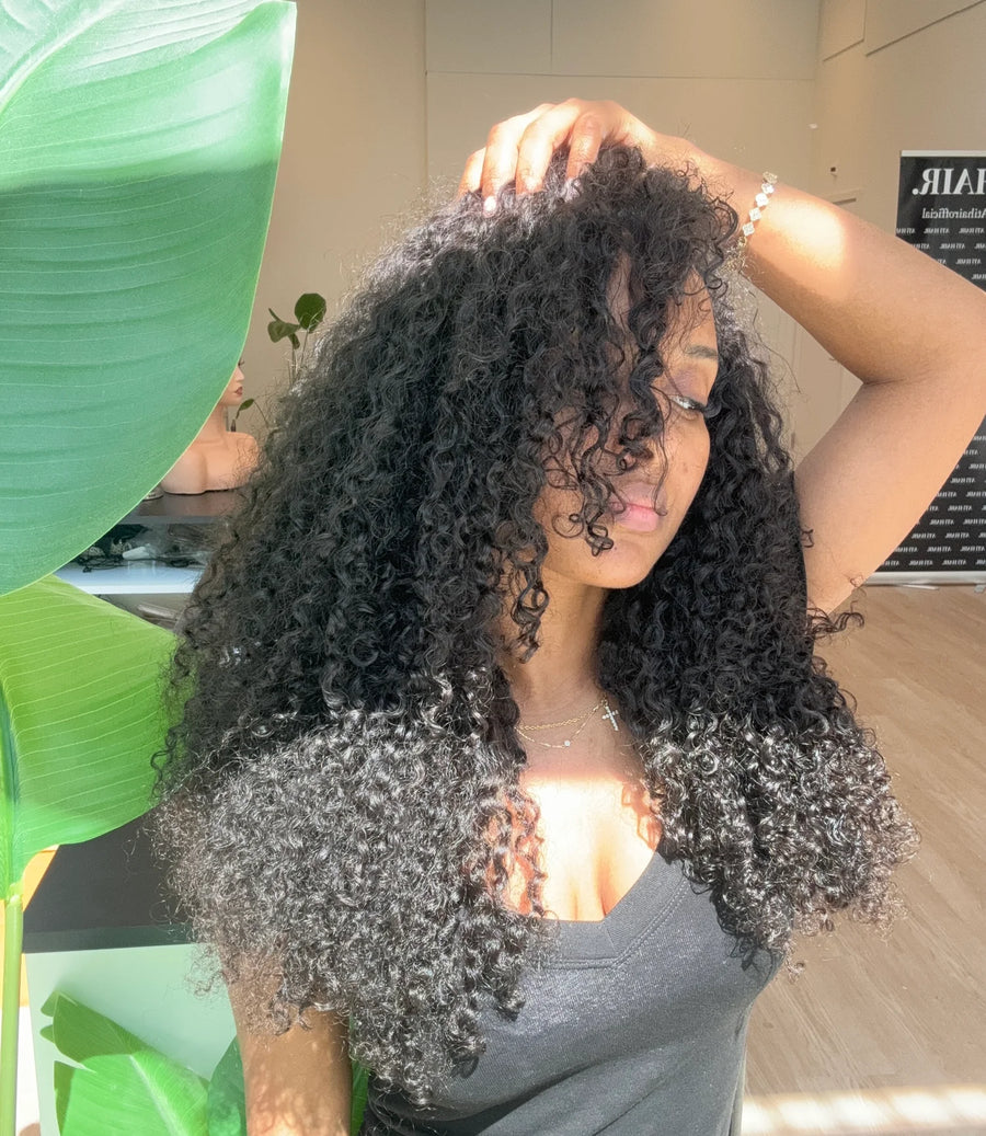 Half wig B-Curly