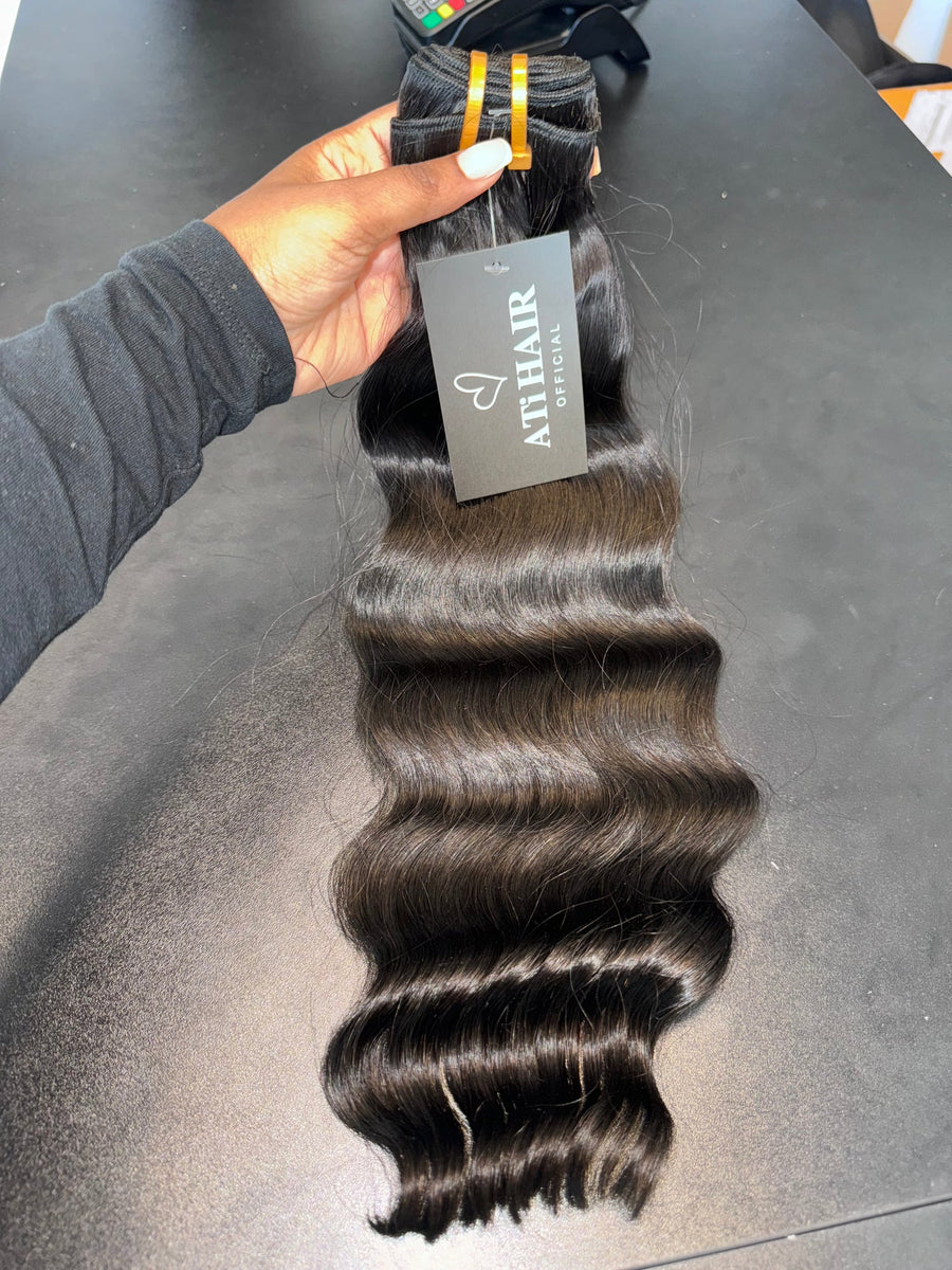 Raw hair body wave bundle