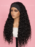 Head band wig curly